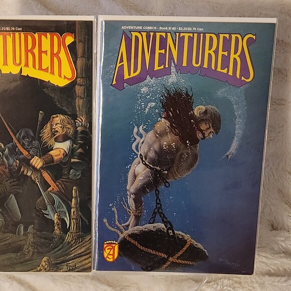 Adventurers Book III #1A & 2 (1989) Adventure Comics, Kent Burles, David Porch - Picture 2 of 16